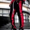 Pantaloni colorblock cu dungi - Stil urban modern