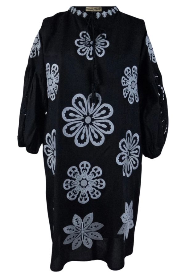 Rochie traditionala dama neagra RDF, negru darth vader
