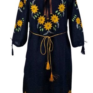Rochie traditionala bleumarin, dama RDF