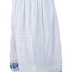Fusta traditionala alba, dama, R24F, alb/albastru