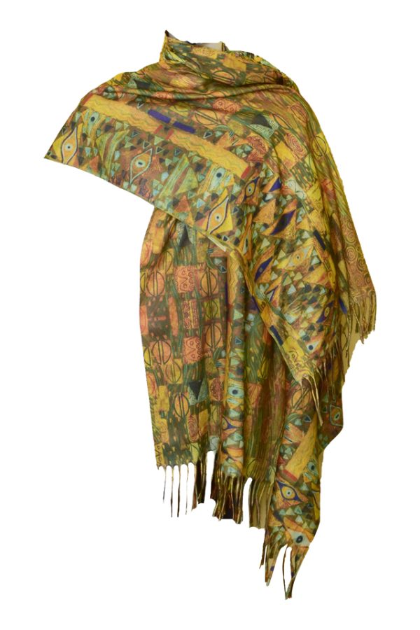 Fular casmir dama 2, 07 maro/galben