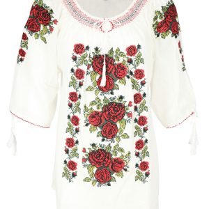 Ie dama alba, cu broderie, ML26