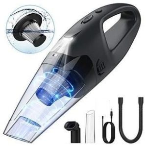 Aspirator auto compact cu acumulator si accesorii