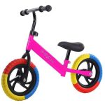 Bicicleta de echilibru fara pedale, 2 - 5 ani, Roz, Roti in 3 culori