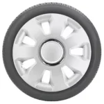 Capace roti 14 ARES cu inel cromat Set 4 buc