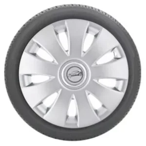 Capace roti 14 AURA cu inel cromat Set 4 buc