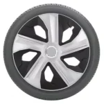 Capace roti 14 LUNA II cu inel cromat Set 4 buc