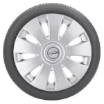 Capace roti 15 AURA cu inel cromat Set 4 buc