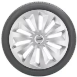 Capace roti 15 FOX cu inel cromat Set 4 buc