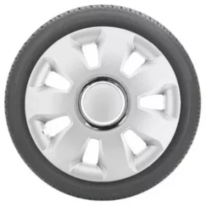 Capace roti 16 ARES cu inel cromat Set 4 buc