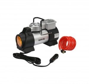 Compresor auto 180W 150PSI 40L/min lampa led 12V accesorii + geanta