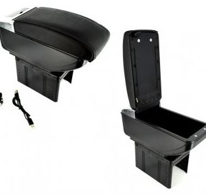 Cotiera auto universala cu USB si iluminare reglabila &reg ALM