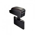 Cotiera auto universala piele eco negru cusatura rosie ajustabila