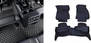 Covorase presuri 5D din piele Bmw seria 3 F30 2011-2017 Lux Tip Tavita dedicate Negru+Bej