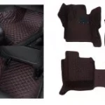 Covorase presuri 5D din piele Dacia Sandero 2 2013-2019 Lux Tip Tavita dedicate Negru+Rosu
