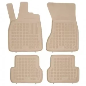 Covorase presuri cauciuc Premium stil tavita Audi A6 C7 2011-2018 Bej