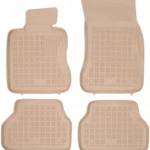 Covorase presuri cauciuc Premium stil tavita Bmw Seria 5 E60 2003-2010 Bej
