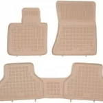 Covorase presuri cauciuc Premium stil tavita Bmw X5 E70 2006-2013 Bej