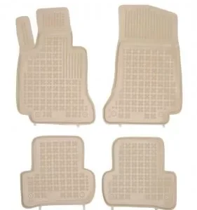 Covorase presuri cauciuc Premium stil tavita Mercedes Clasa C W205 2014-2021 Bej