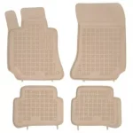 Covorase presuri cauciuc Premium stil tavita Mercedes Clasa E W212 2009-2016 Bej