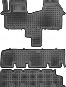 Covorase presuri cauciuc Premium stil tavita Opel Vivaro 2014-2019 fara guri de aerisire 8 locuri