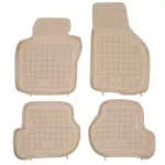 Covorase presuri cauciuc Premium stil tavita Vw Golf 5 2003-2009 Bej