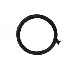 Husa volan din piele negra cusatura rosie marime M 37-39cm