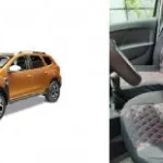Huse textil - piele romburi Dacia Duster II 2018-2022 Negru+ Rosu &reg ALM