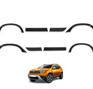 Kit protectii usi laterale aripi fata spate si bari dedicate Dacia Duster 2 2018-2024