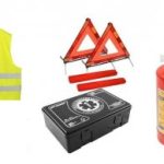 Kit Siguranta Auto complet omologat R.A.R Stingator 1kg 2x Triunghi Trusa Medicala Vesta