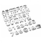 Litere cifre semne 3D cromate autoadezive