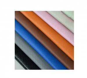 Material imitatie piele perforat Negru