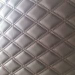 Material piele eco ALM interior auto covorase tavita portbagaj Maro cusatura Maro