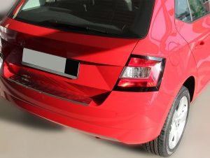 Ornament protectie bara din inox calitate premium Skoda Fabia 3 2014-2017