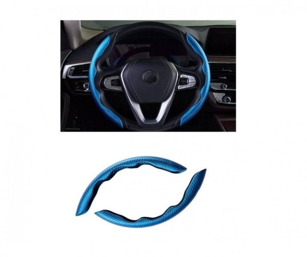 Ornament protectie tuning volan model carbon albastru ® ALM