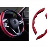 Ornament protectie tuning volan model carbon rosu &reg ALM