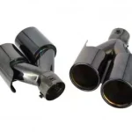 Ornamente toba inox negru evacuare dubla sport &reg ALM