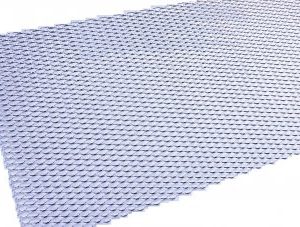 Plasa bara tuning aluminiu Argintiu / Crom 100x33 cm