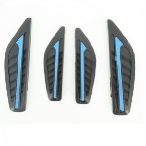 Protectie auto usa ALM negru cu albastru set 4 bucati