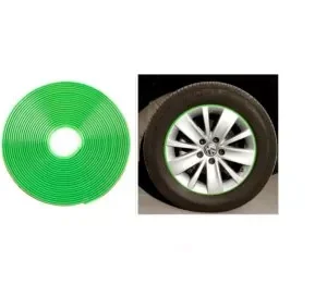 Protectie jante cu banda dublu adeziva culoare VERDE