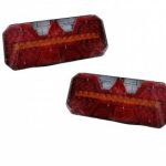 Set 2 lampi spate cu semnalizare dinamica 24x14 IP66 12V-24V