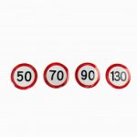 Set abtibild LIMITA VITEZA reflectorizant 50-70-90-130