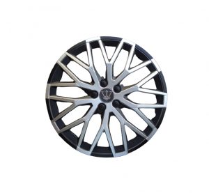 Set capace roti EVO negru+argintiu 16