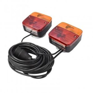 Set lampi magnetice pentru remorca cu fisa 7 pini 12V +cablu