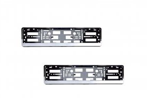 Suport numar auto premium cromat set 2 bucati