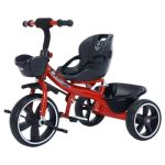 Tricicleta copii 2 - 6 ani, Rosie, Suport picioare, Sezut reglabil