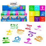 Accesorii craft, Stampilute patrate, 9 buc/set – S-COOL