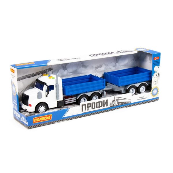 Camion + remorca, cu lumina si sunet, 53.5×11.5×18.5 cm, Polesie