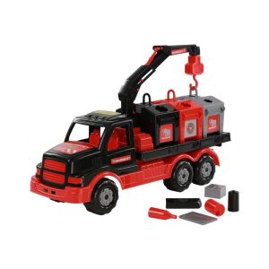Camion salubrizare+pubele – Mammoet, 47x18x23 cm, Polesie