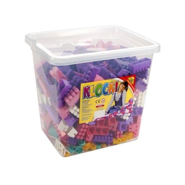 Cuburi constructii 500 piese/cutie, 28 mm, pentru fetite – Tupiko
